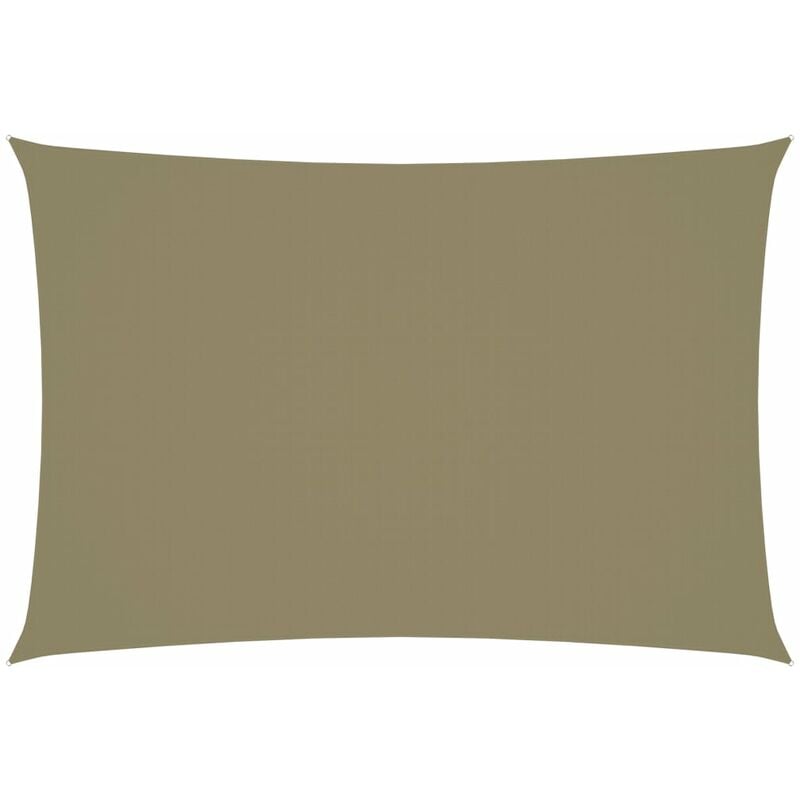 

BHD - Toldo de vela rectangular tela oxford beige 3x5 m