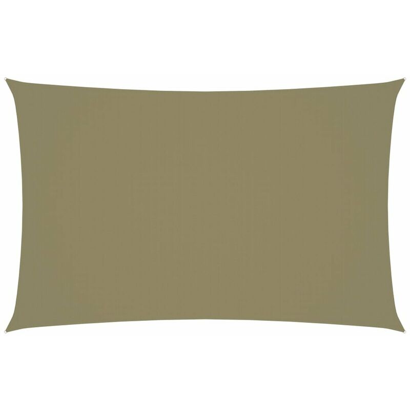 

Toldo de vela rectangular tela oxford beige 4x7 m