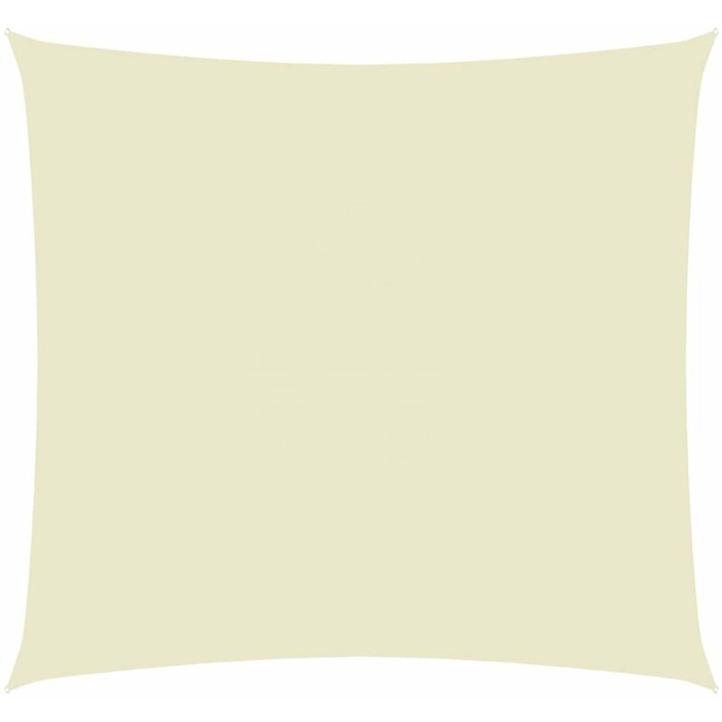 

Toldo de vela rectangular tela Oxford color crema 2x2,5 m