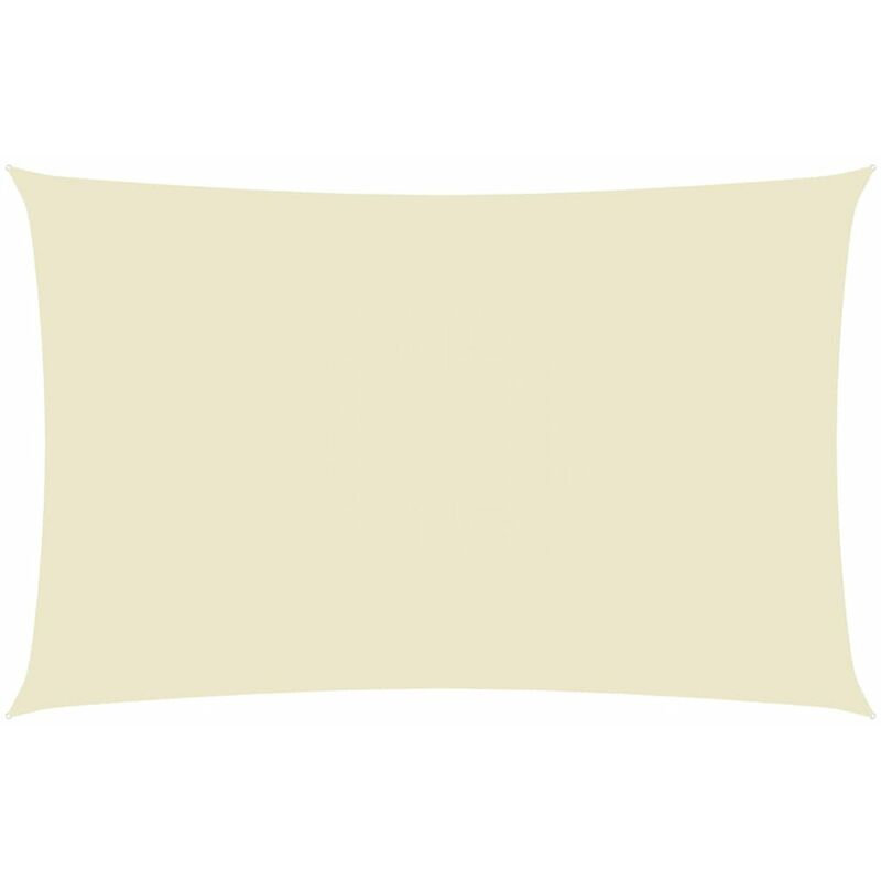 

Toldo de vela rectangular tela oxford color crema 3x6 m
