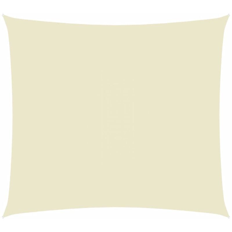 

BHD - Toldo de vela rectangular tela oxford color crema 5x6 m