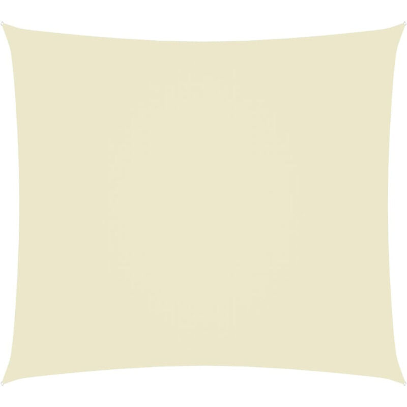 

Toldo de vela rectangular tela oxford color crema 5x6 m