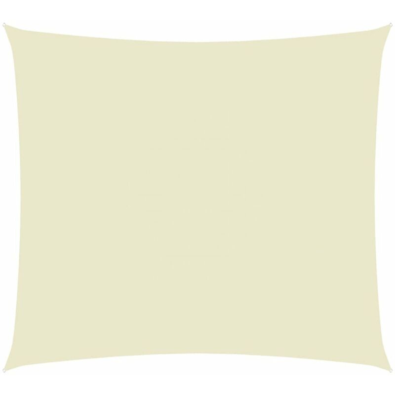 

Toldo de vela rectangular tela oxford crema 3,5x4,5 m