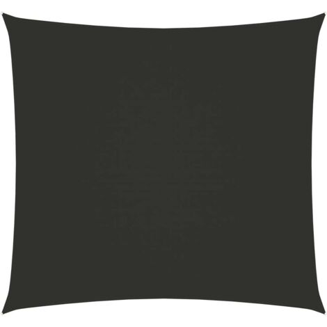 Toldo de vela rectangular tela oxford gris antracita 2,5x3 m