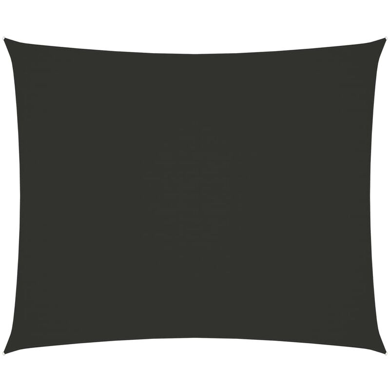 

Toldo de vela rectangular tela oxford gris antracita 2,5x3,5 m