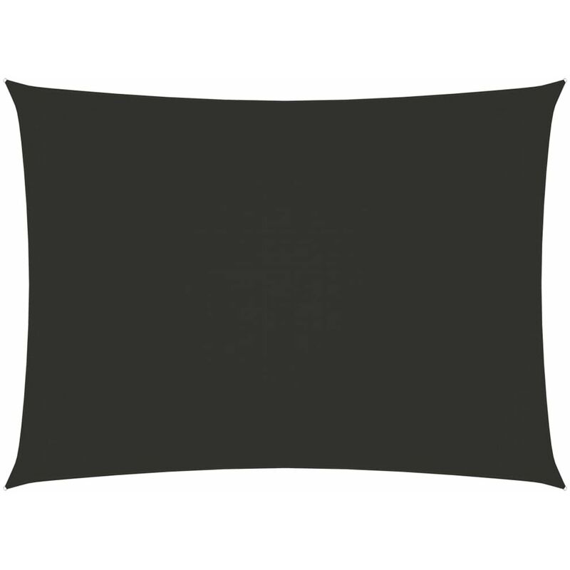 

Toldo de vela rectangular tela oxford gris antracita 2,5x4 m