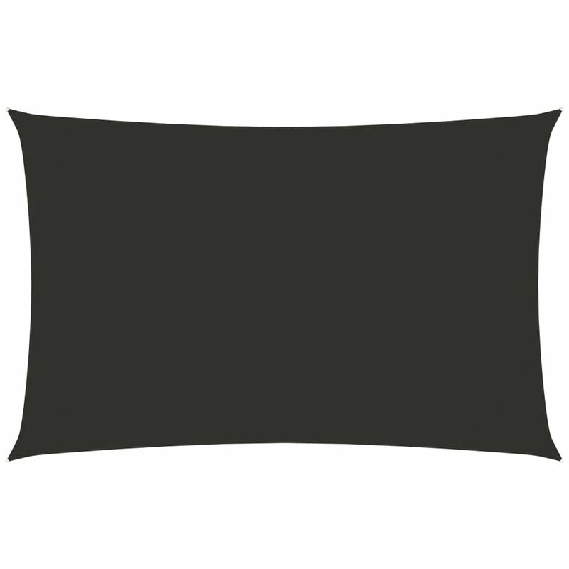 

Toldo de vela rectangular tela oxford gris antracita 2,5x5 m