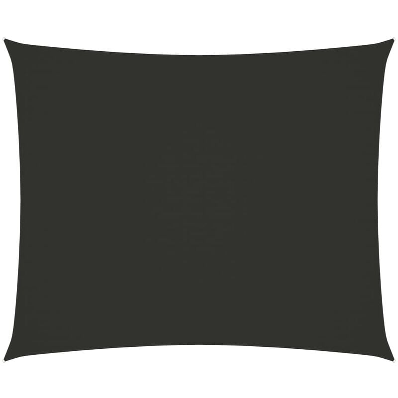 

Toldo de vela rectangular tela oxford gris antracita 2x3 m