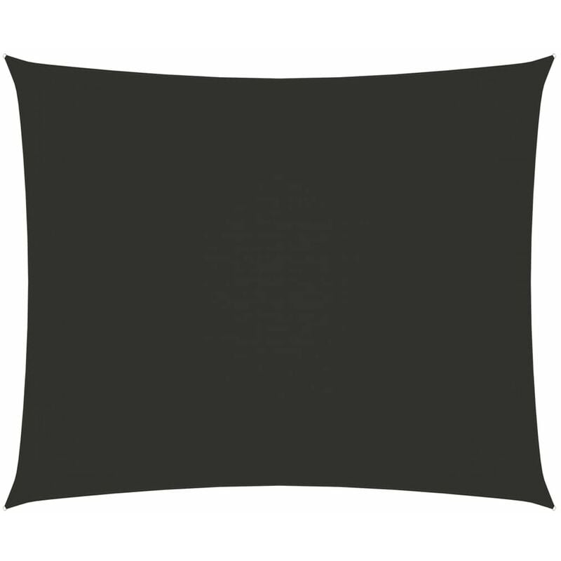 

Toldo de vela rectangular tela oxford gris antracita 3,5x4,5 m