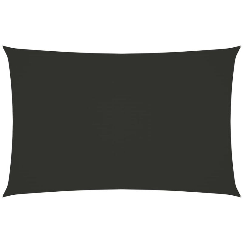 

Toldo de vela rectangular tela oxford gris antracita 3,5x5 m