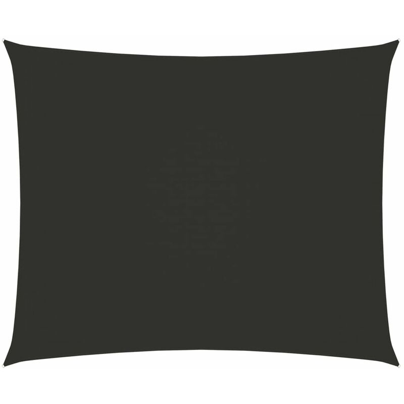 

Toldo de vela rectangular tela oxford gris antracita 6x7 m