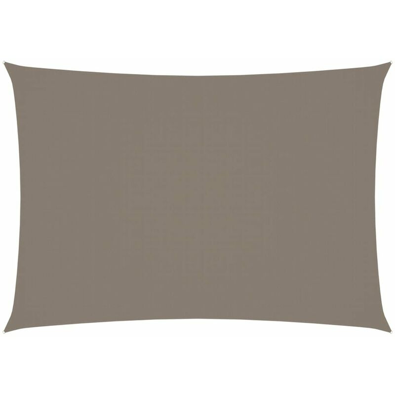 

Toldo de vela rectangular tela oxford gris taupe 3x4 m