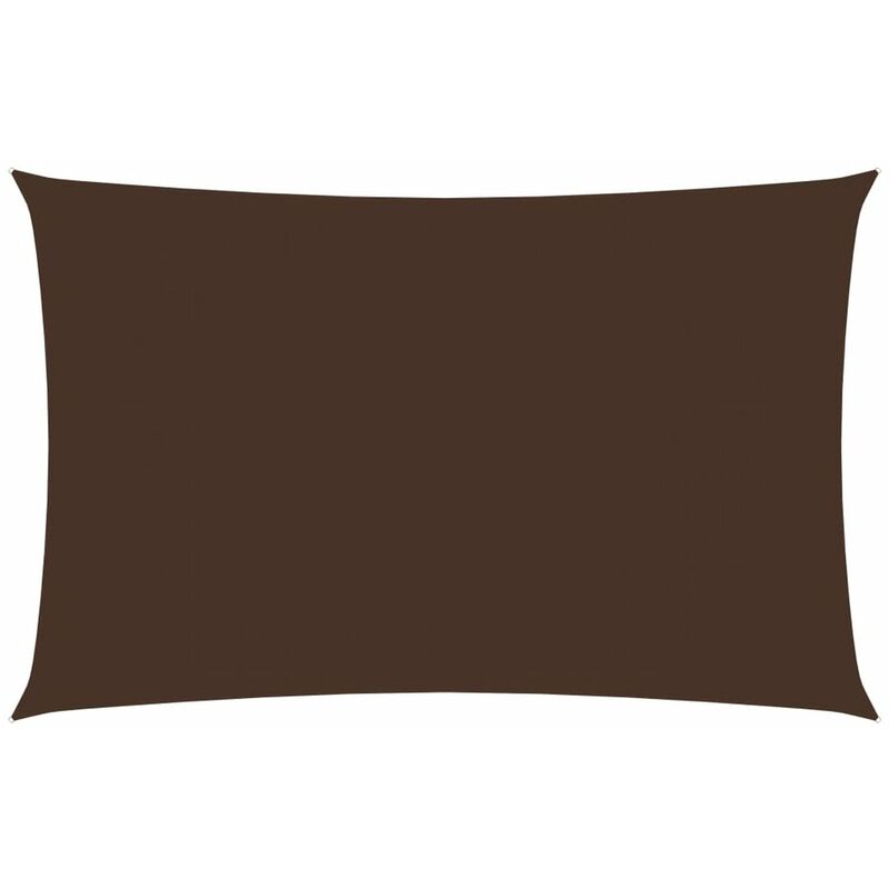 

Happyshopping - Toldo de vela rectangular tela oxford marron 4x7 m