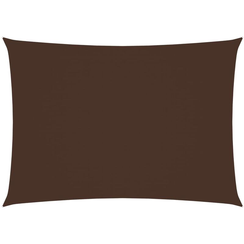 

Toldo de vela rectangular tela oxford marrón 3x5 m