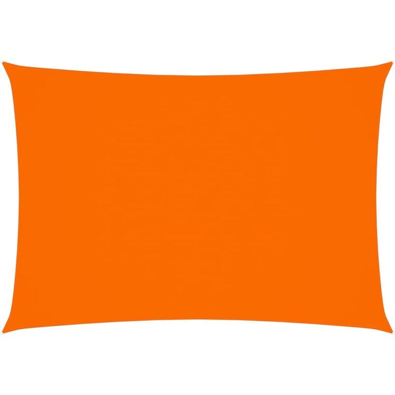 

Toldo de vela rectangular tela oxford naranja 5x7 m