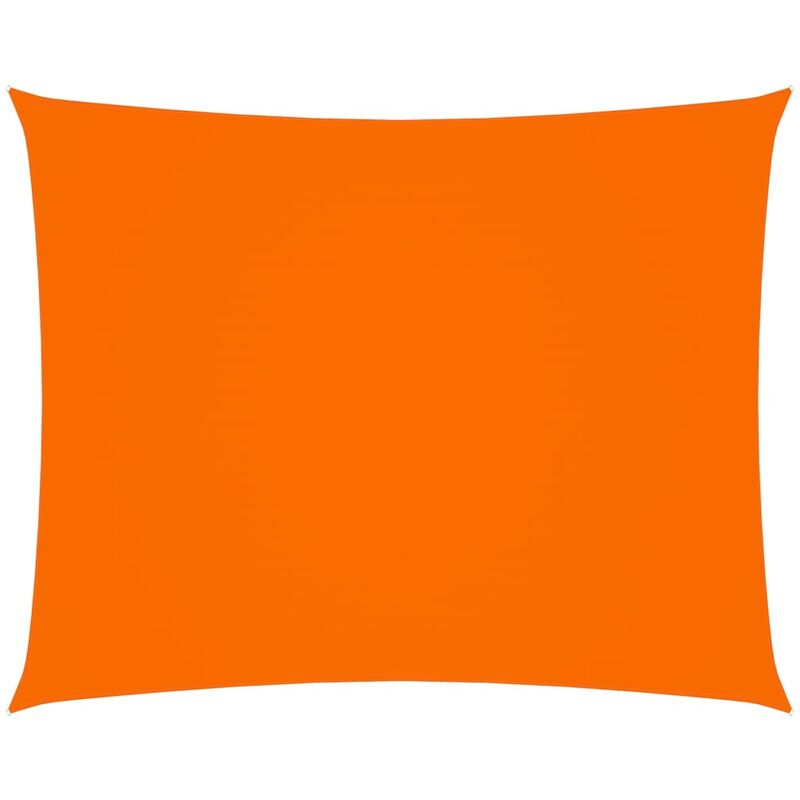 

Toldo de vela rectangular tela oxford naranja 6x7 m