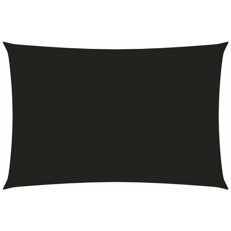 

Toldo de vela rectangular tela oxford negro 2,5x4,5 m