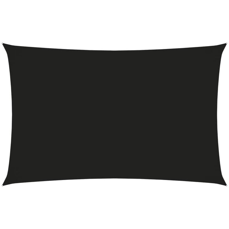 

BHD - Toldo de vela rectangular tela oxford negro 4x7 m