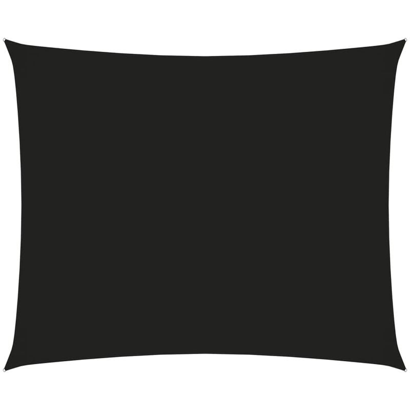 

Toldo de vela rectangular tela oxford negro 5x6 m