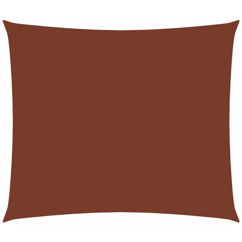 

Toldo de vela rectangular tela oxford terracota 3,5x5 m