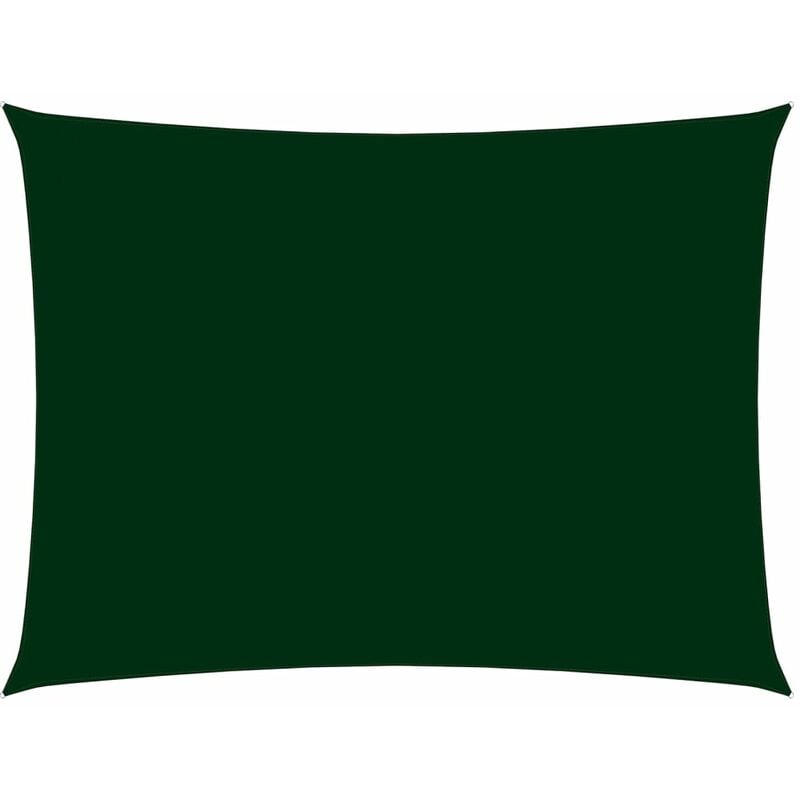 

Toldo de vela rectangular tela oxford verde oscuro 2,5x4,5 m