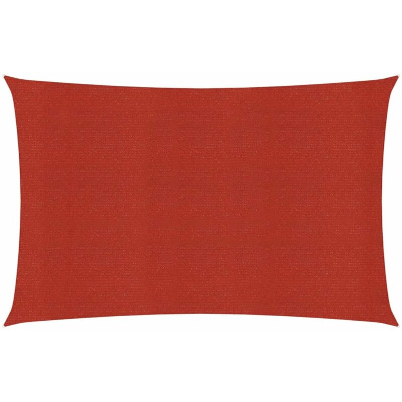 

Toldo de vela rojo HDPE 160 g/m² 2x5 m