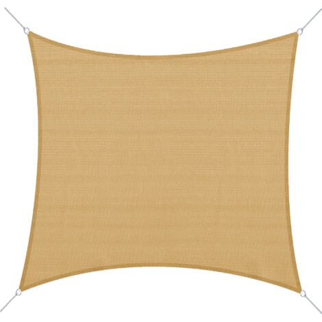 Toldo de Vela Sombrilla Parasol Rectángulo Tejido de Poliester 185 g/m² Jardín