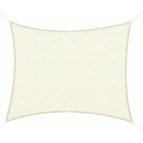 Toldo de Vela Sombrilla Parasol Rectángulo Tejido de Poliester 185 g/m² Jardín