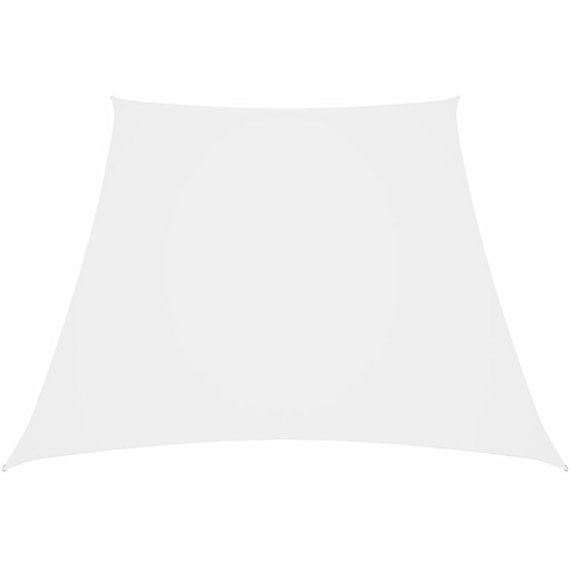 

Toldo de vela tela oxford trapecio blanco 3/4x2 m