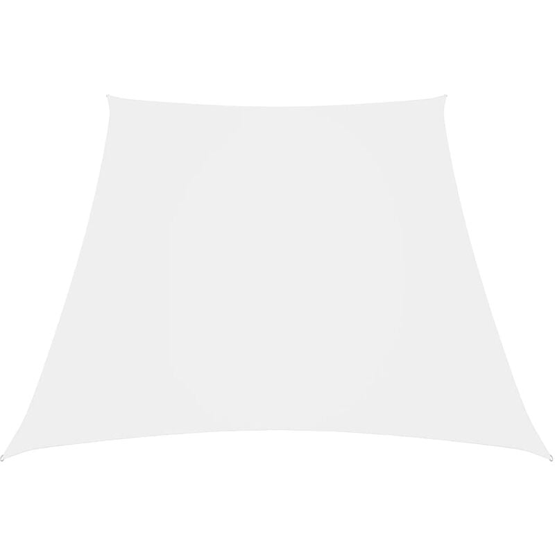 

Toldo de vela tela oxford trapecio blanco 3/4x2 m