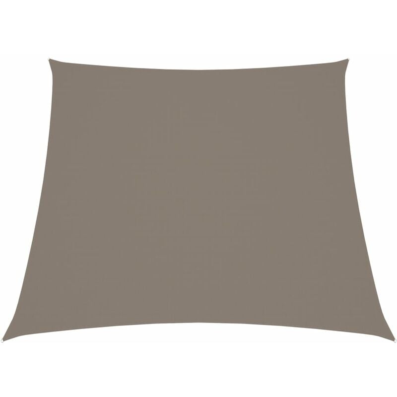 

Toldo de vela tela oxford trapecio gris taupe 3/4x3 m