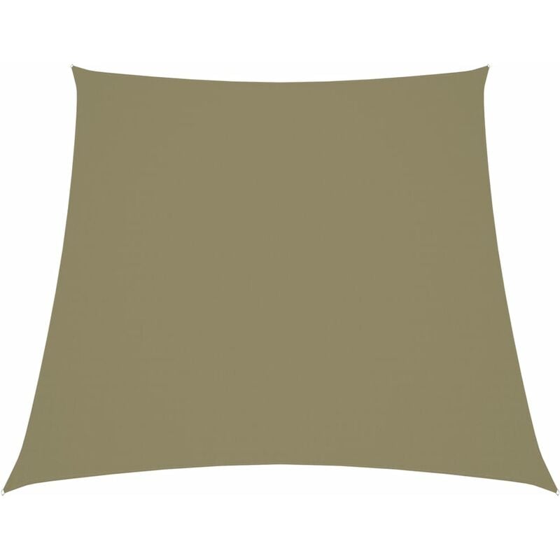 

Toldo de vela trapezoidal de tela oxford beige 4/5x4 m - Beige