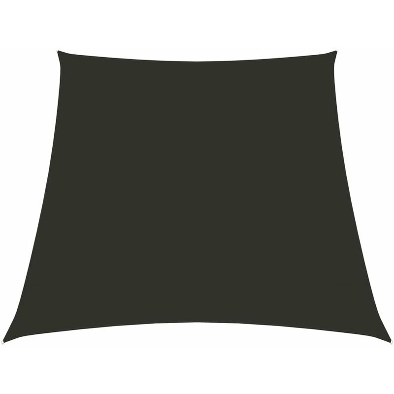 

Toldo de vela trapezoidal de tela oxford gris antracita 4/5x4 m