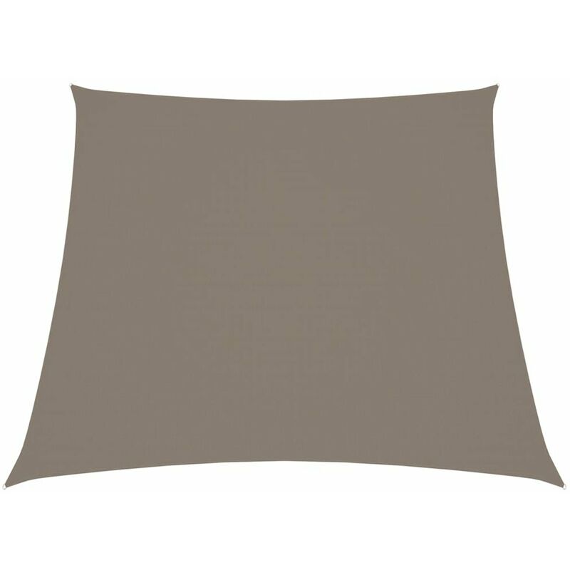 

Toldo de vela trapezoidal de tela oxford gris taupe 3/4x2 m