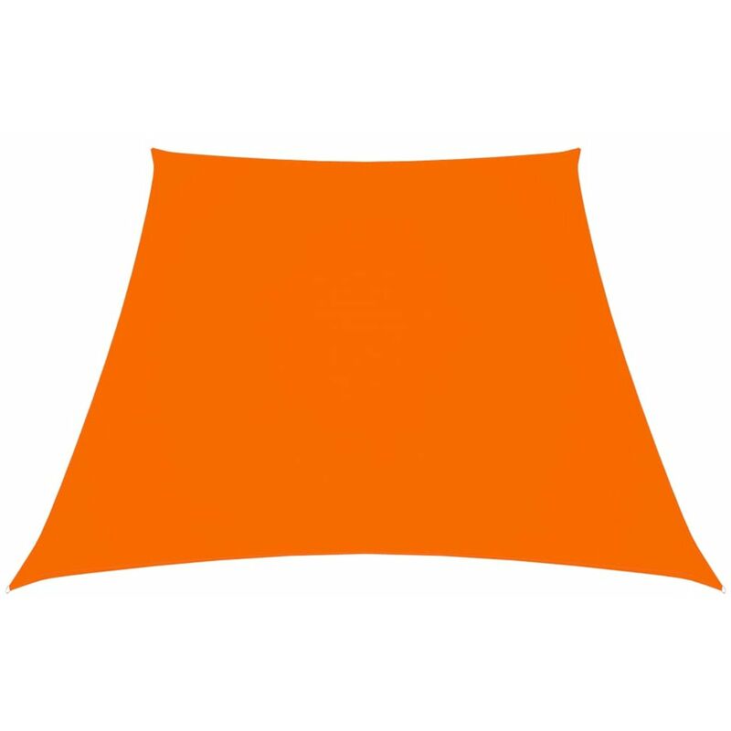 

Toldo de vela trapezoidal de tela oxford naranja 3/4x3 m