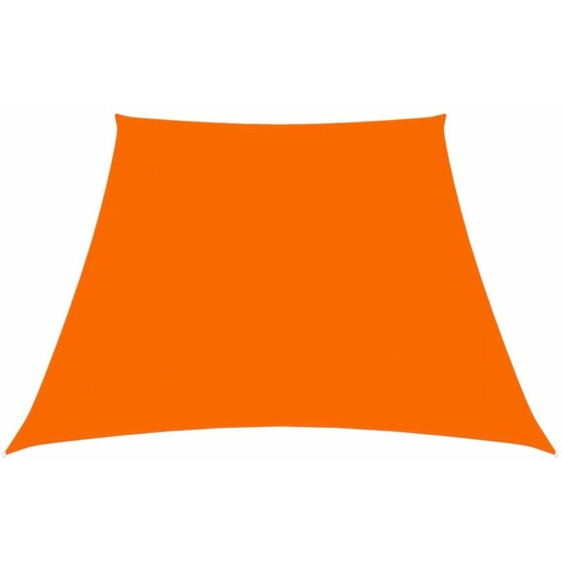 

Toldo de vela trapezoidal de tela oxford naranja 4/5x3 m