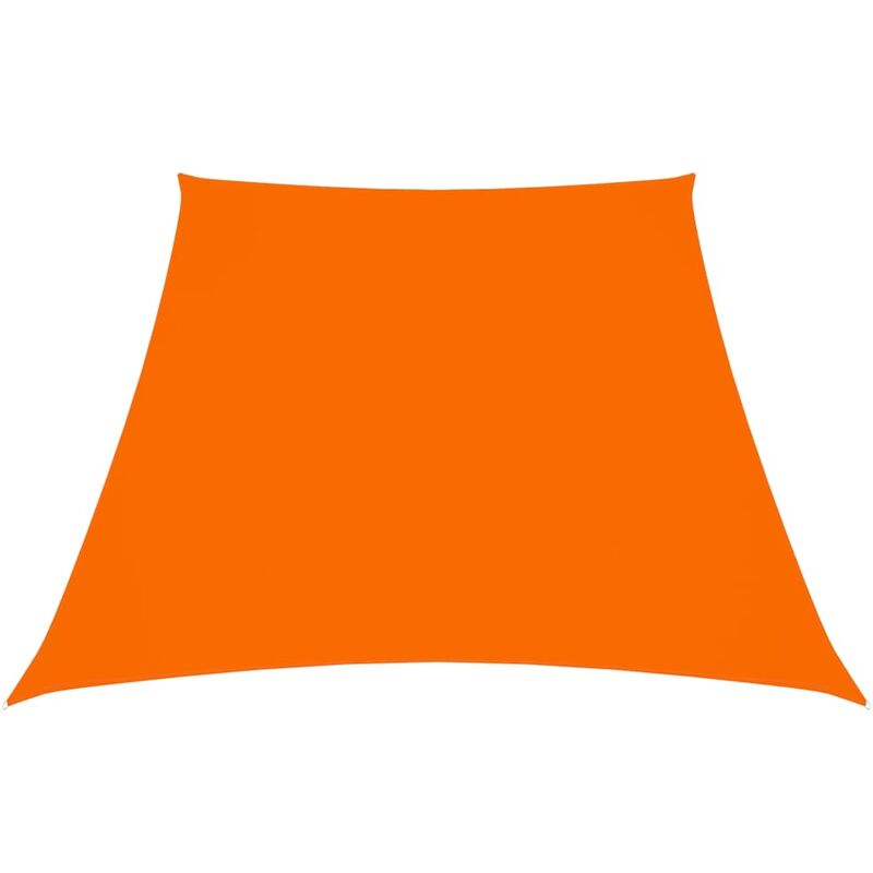 

Toldo de vela trapezoidal de tela oxford naranja 4/5x3 m