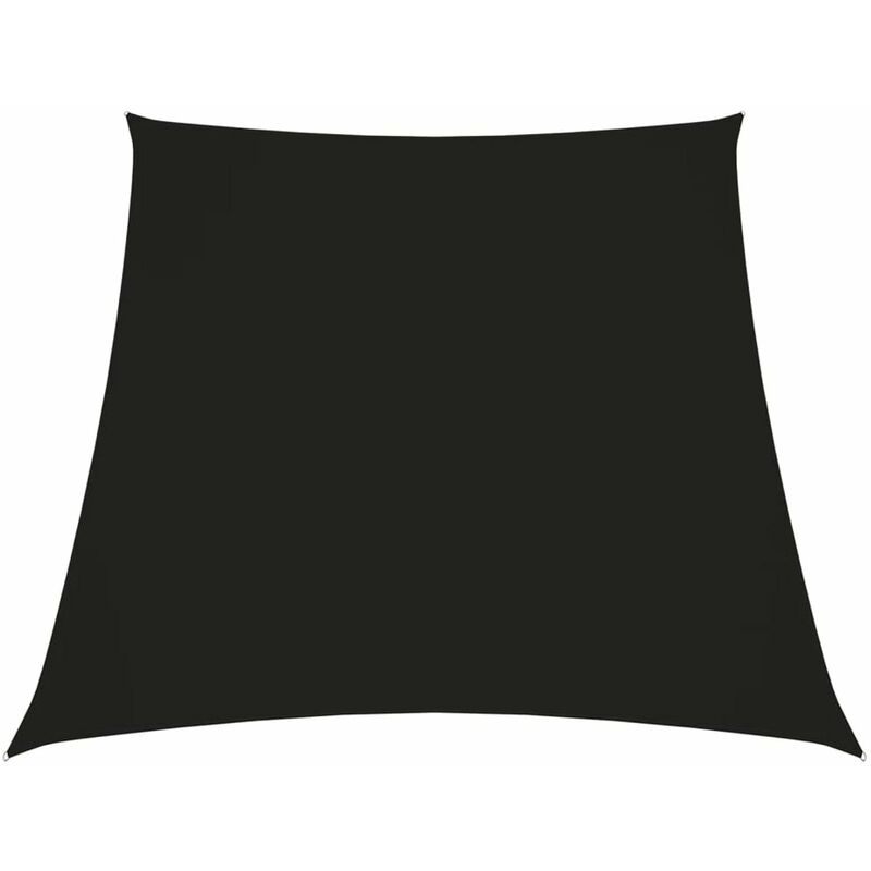 

Toldo de vela trapezoidal de tela oxford negro 3/4x2 m