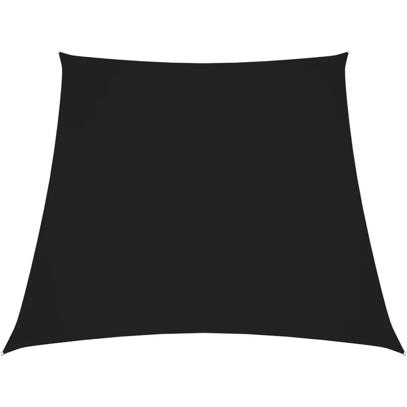 

Toldo de vela trapezoidal de tela oxford negro 3/4x2 m