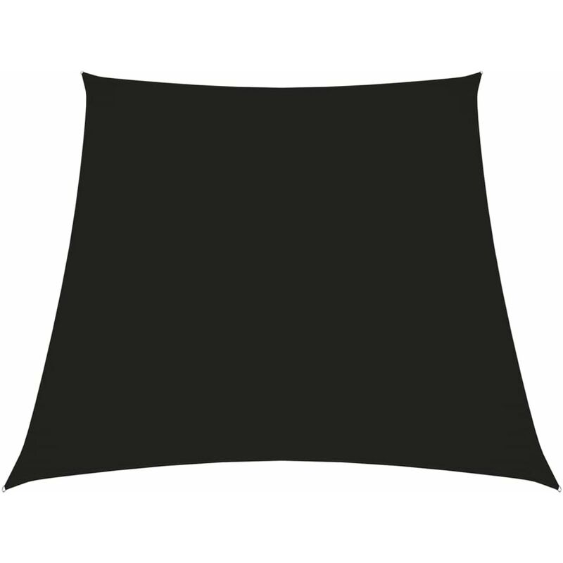 

Toldo de vela trapezoidal de tela oxford negro 4/5x4 m