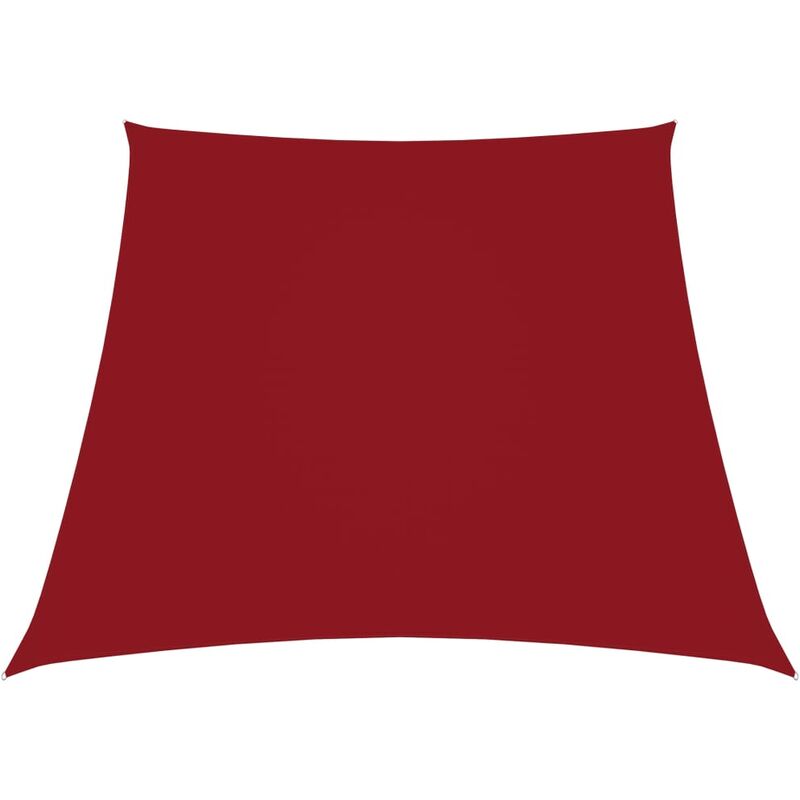 

Toldo de vela trapezoidal de tela oxford rojo 3/4x2 m