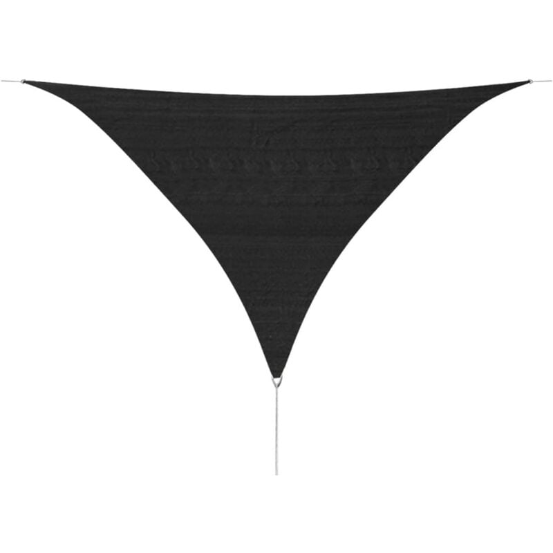 

Toldo de vela triangular 3,6x3,6x3,6 m HDPE gris antracita - Antracita
