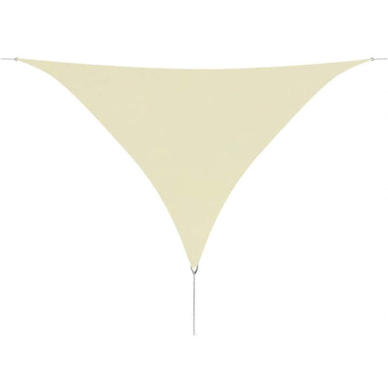 

Toldo de vela triangular de tela oxford 3,6x3,6x3,6 m crema