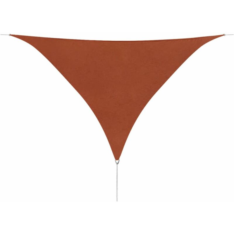 

Toldo de vela triangular de tela oxford 3,6x3,6x3,6 terracota