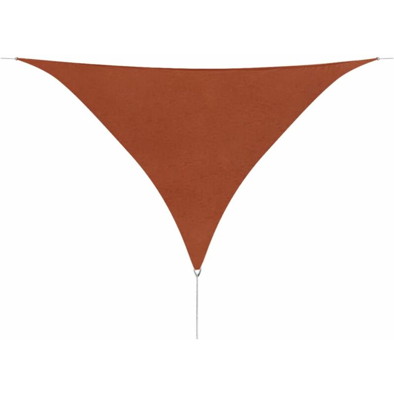 

Toldo de vela triangular de tela oxford 5x5x5 m terracota