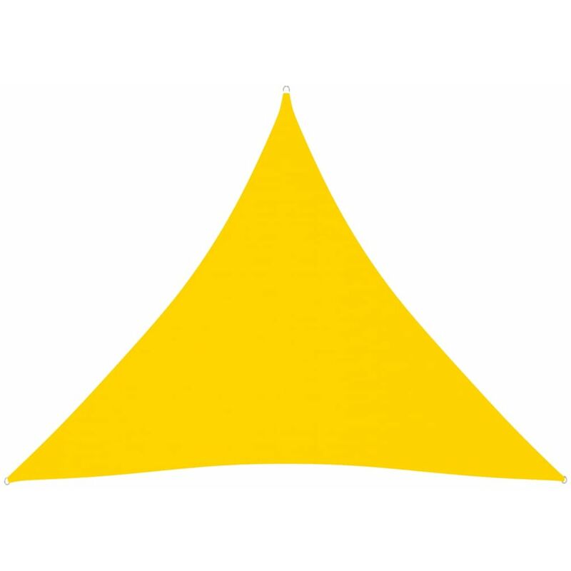 

Toldo de vela triangular de tela oxford amarillo 3,6x3,6x3,6 m
