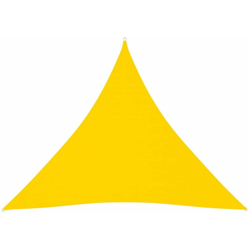 

Toldo de vela triangular de tela oxford amarillo 4,5x4,5x4,5 m