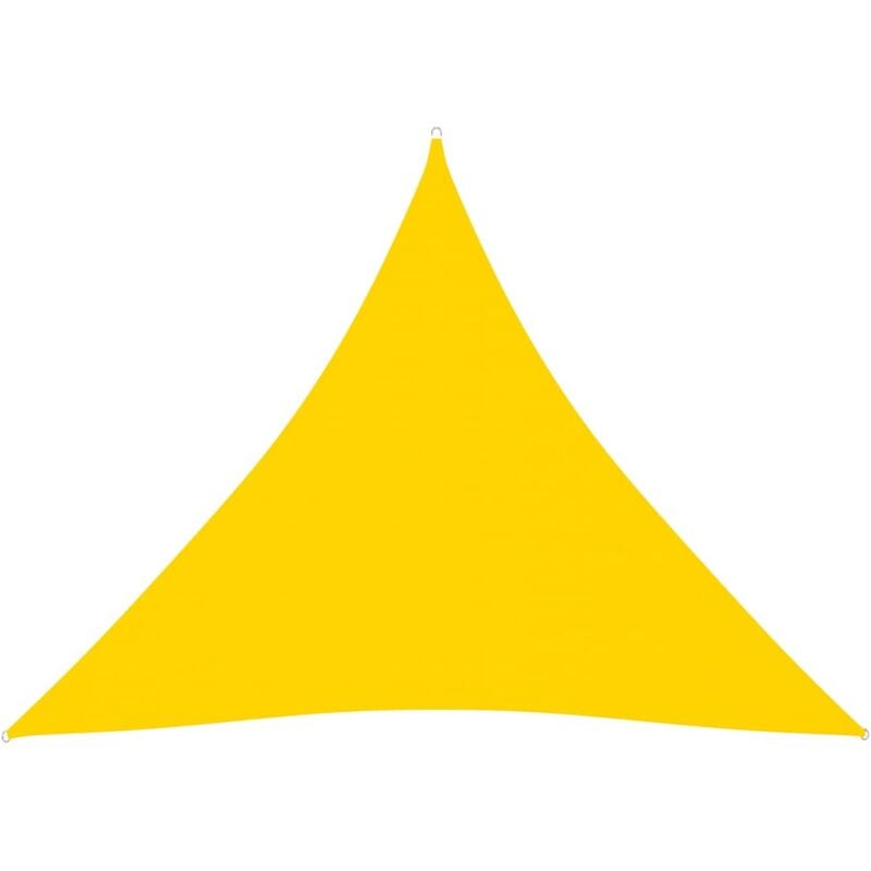 

Toldo de vela triangular de tela oxford amarillo 4,5x4,5x4,5 m