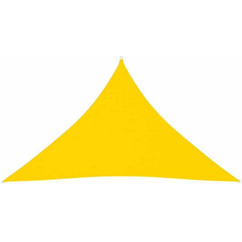 

Toldo de vela triangular de tela oxford amarillo 4x4x5,8 m