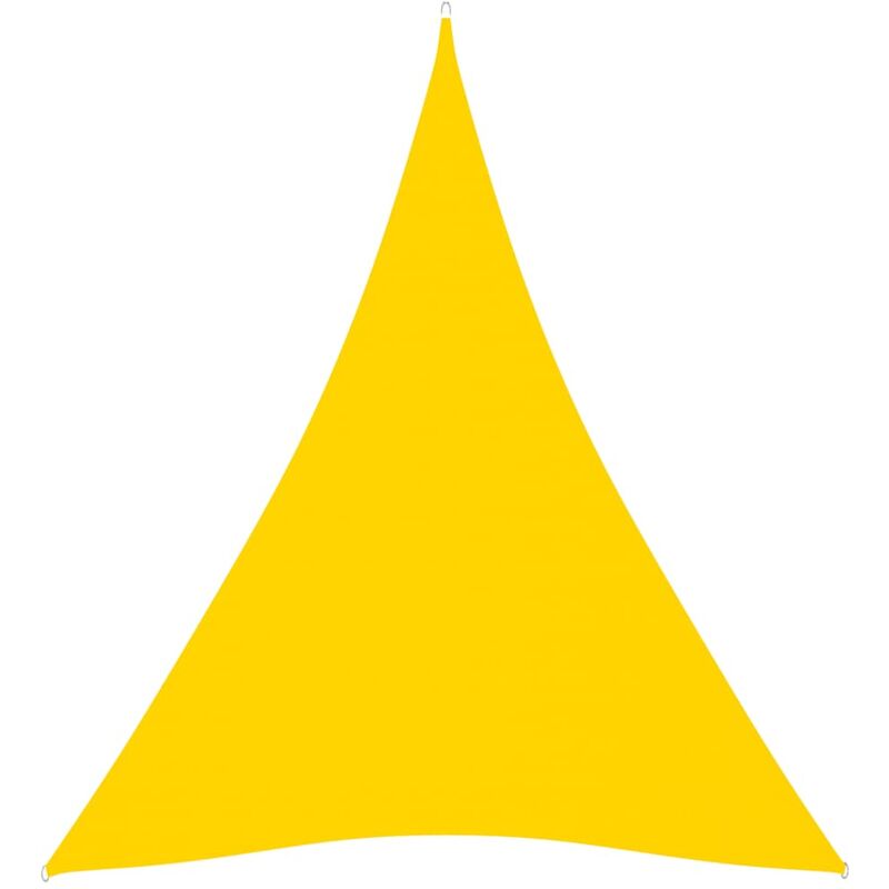 

Toldo de vela triangular de tela oxford amarillo 4x5x5 m